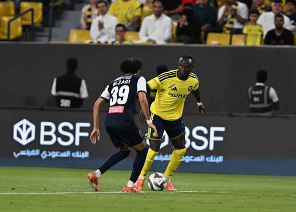 Al Nassr v Abha - Saudi Pro League RIYADH, SAUDI ARABIA - SEPTEMBER 9: Sadio Mane (R) of Al Nassr in action during of the Saudi Pro League match between Al Nassr and Abha at Alawwal Park Stadium in Riyadh, Saudi Arabia, on September 9, 2026. Mohammed Saad Anadolu Riyad Saudi Arabia. Editorial use only. Please get in touch for any other usage.  Copyright: x2026xAnadoluxMohammedxSaadx
