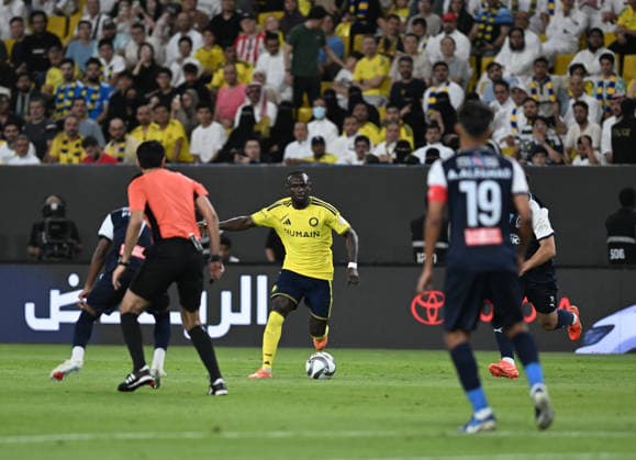 Al Nassr v Abha - Saudi Pro League RIYADH, SAUDI ARABIA - SEPTEMBER 9: Sadio Mane (C) of Al Nassr in action during of the Saudi Pro League match between Al Nassr and Abha at Alawwal Park Stadium in Riyadh, Saudi Arabia, on September 9, 2026. Mohammed Saad Anadolu Riyad Saudi Arabia. Editorial use only. Please get in touch for any other usage.  Copyright: x2026xAnadoluxMohammedxSaadx