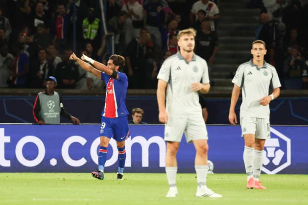 FOOTBALL : Paris Saint Germain Vs SK Slovan Bratislava - Ligue des Champions - 09 09 2026 Joie sur le but de Ferran Torres (Paris Saint Germain) ParisFrance  Copyright: xMichaelxBaucherx