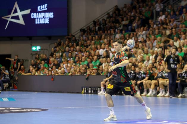 09.09.2026, xtgx, Handball Champions LegaueL, SC Magdeburg - Kolstad Handbold emspor, v.l. Tim Thielecke (Magdeburg, 8) Magdeburg
