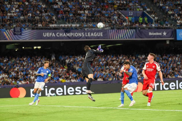 September 9, 2026, Naples, Naples, Italy: Alex Meret of SSC Napoli During the UEFA Champions League football match between SSC Napoli and Arsenal FC on September 9, 2026, at the Diego Armando Maradona Stadium in Naples. Naples Italy - ZUMAs236 20260909_aap_s236_048 Copyright: xFabioxSassox