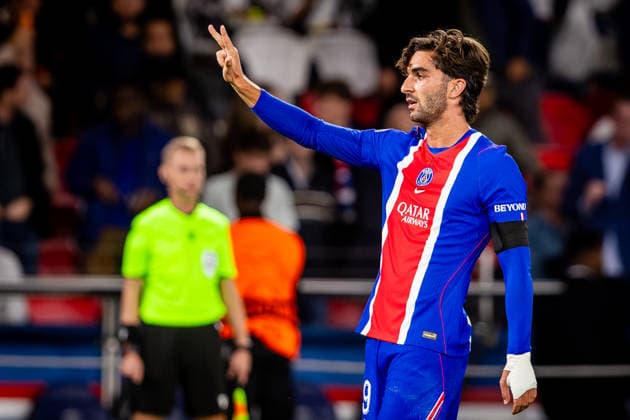 PARIS - SLOVAN BRATISLAVA Ferran Torres of PSG celebrates a goal during the matchday 1 of League phase round of UEFA Champions league football match between Paris Saint Germain and SK Slovan Bratislava at Parc des Princes. Paris, France, September 09, 2026. Copyright: xx 080A4506