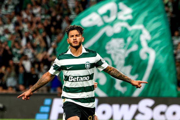 LISBON, PORTUGAL - SEPTEMBER 9: Luis Suárez forward of Sporting CP celebrates after scoring the team s second goal during the UEFA Champions League 2026 27 League Phase MD1 match between Sporting Club de Portugal and Galatasaray A S at Estadio Jose Alvalade on September 9, 2026 in Lisbon, Portugal (Photo by Valter Gouveia Sports Press Photo SPP) Copyright: xSportsxPressxPhotox Sportspressphoto_SPR226968