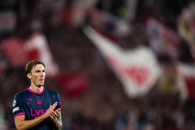 260909 Kristoffer Askildsen of Viking looks dejected after the UEFA Champions League football match between VfB Stuttgart and Viking on September 9, 2026 in Stuttgart. Photo: Marius Simensen BILDBYRAN COP 238 MM0072 bbeng depp football fotball fotboll mesterligaen soccer uefa champions league vfb stuttgart viking Copyright: MARIUSxSIMENSEN BB260909ZJ017