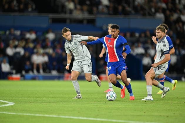 PSG v SK Slovan Bratislava - UEFA Champions League PARIS, FRANCE - SEPTEMBER 9: Paris Saint-Germain’s Senny Mayulu (24) in action during the UEFA Champions League match between Paris Saint-Germain and SK Slovan Bratislava at Parc des Princes in Paris, France, on September 9, 2026. Mustafa Yalcin Anadolu Paris France. Editorial use only. Please get in touch for any other usage.  Copyright: x2026xAnadoluxMustafaxYalcinx