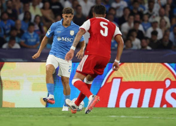 Napoli vs Arsenal of the Europa Champions League 2026 27 Costantino Favasuli of SSC Napoli During the UEFA Champions League football match between SSC Napoli and Arsenal FC on September 9, 2026, at the Diego Armando Maradona Stadium in Naples. Naples Stadio Diego Armando Maradona Naples Italy Copyright: xFABIOxSASSOxFabioxSassox Napoli Arsenal2026_09_09Fabio Sasso6244