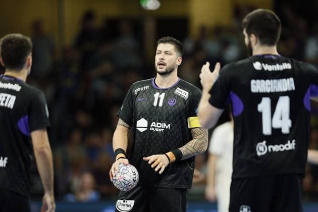 Handball - Champions League - NAntes vs Orlen Wisla Plock Nicolas TOURNAT of HBC Nantes during the EHF Champions League, Group Phase handball match between HBC Nantes and Orlen Wisla Plock on 09 September 2026 at H Arena in Nantes, France - Photo Julien Kammerer NantesFrance  Copyright: xJulienxKammererx