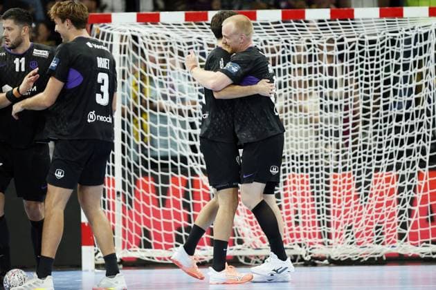 Handball - Champions League - NAntes vs Orlen Wisla Plock Jubilations of HBC Nantes during the EHF Champions League, Group Phase handball match between HBC Nantes and Orlen Wisla Plock on 09 September 2026 at H Arena in Nantes, France - Photo Julien Kammerer NantesFrance  Copyright: xJulienxKammererx