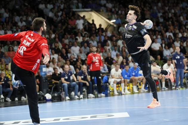 Handball - Champions League - NAntes vs Orlen Wisla Plock Noam LEOPOLD of HBC Nantes during the EHF Champions League, Group Phase handball match between HBC Nantes and Orlen Wisla Plock on 09 September 2026 at H Arena in Nantes, France - Photo Julien Kammerer NantesFrance  Copyright: xJulienxKammererx