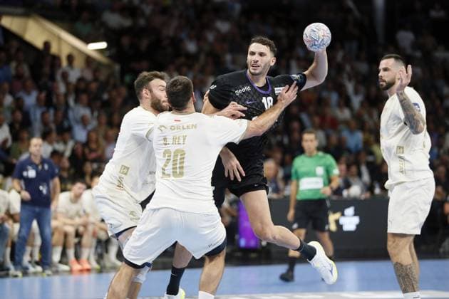 Handball - Champions League - NAntes vs Orlen Wisla Plock Ayoub ABDI of HBC Nantes during the EHF Champions League, Group Phase handball match between HBC Nantes and Orlen Wisla Plock on 09 September 2026 at H Arena in Nantes, France - Photo Julien Kammerer NantesFrance  Copyright: xJulienxKammererx