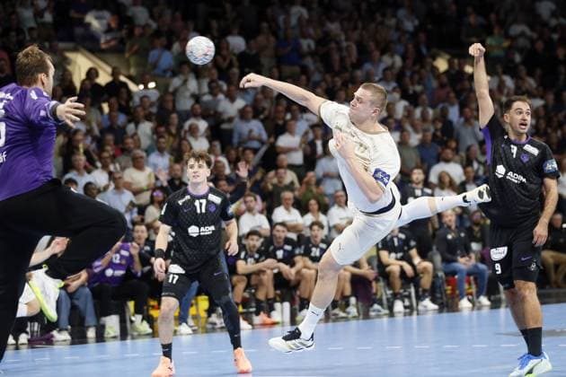 Handball - Champions League - NAntes vs Orlen Wisla Plock Dawid DAWYDZIK of Orlen Wisla Plock during the EHF Champions League, Group Phase handball match between HBC Nantes and Orlen Wisla Plock on 09 September 2026 at H Arena in Nantes, France - Photo Julien Kammerer NantesFrance  Copyright: xJulienxKammererx