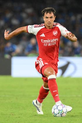 SOCCER - UEFA Champions League - SSC Napoli vs. Arsenal FC Photo by IPA ABACAPRESS.COM88330802 - Martin Zubimendi of Arsenal FC in action during the UEFA Champions League match between SSC Napoli and Arsenal FC at the Diego Armando Maradona Stadium Naples Italy  Copyright: xIPAxSport ABACAx