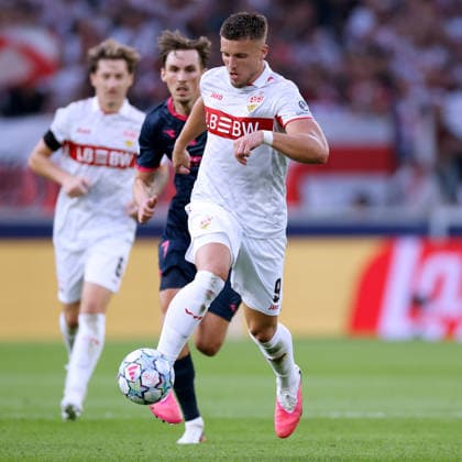 DEMIROVIC Ermedin Team VfB Stuttgart UEFA Champions League Saison 2026 - 2027 Spiel VfB Stuttgart - Viking FK am 09.09.2026 in Stuttgart DFL REGULATIONS PROHIBIT ANY USE OF PHOTOGRAPHS as IMAGE SEQUENCES and or QUASI-VIDEO Copyright: xLacixPerenyix