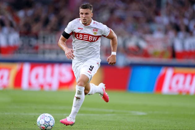 DEMIROVIC Ermedin Team VfB Stuttgart UEFA Champions League Saison 2026 - 2027 Spiel VfB Stuttgart - Viking FK am 09.09.2026 in Stuttgart DFL REGULATIONS PROHIBIT ANY USE OF PHOTOGRAPHS as IMAGE SEQUENCES and or QUASI-VIDEO Copyright: xLacixPerenyix