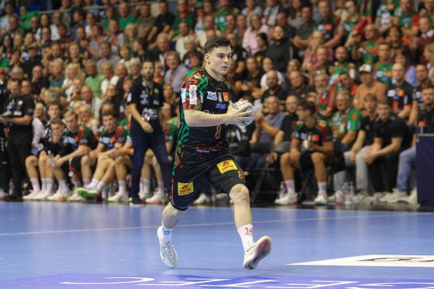 09.09.2026, xtgx, Handball Champions LegaueL, SC Magdeburg - Kolstad Handbold emspor, v.l. Tim Thielecke (Magdeburg, 8) Magdeburg