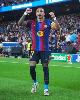 ESP: FC Barcelona, Barca - Feyenoord. UEFA Champions League. Matchday 1. Raphael Dias Belloli Raphinha of FC Barcelona celebrates the 3-0 during the UEFA Champions League match between FC Barcelona and Feyenoord played at Spotify Camp Nou Stadium on 9 Sept 2026 in Barcelona, Spain. kpng Copyright: xSergioxRuizx xPRESSINPHOTOx PS_2627_BAR_FEY_106