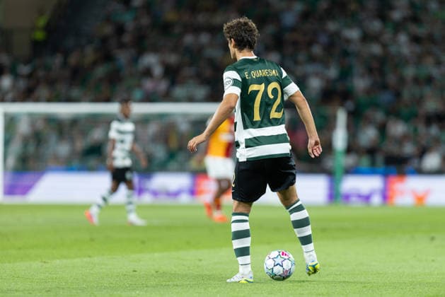 September 9, 2026, Lisbon, Lisbon, Portugal: Sporting defender from Portugal EDUARDO QUARESMA (72) in action during the game for the League Phase for the UEFA Champions League between Sporting and Galatasaray at Estadio Jose de Alvalade Soccer 2026: Sporting 3:1 Galatasaray  - ZUMAs359 20260909_zsp_s359_049 Copyright: xAlexandrexdexSousax