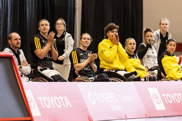 OTTAWA, CANADA - SEPTEMBER 09: The German bench cheering during the Ottawa IWBF Wheelchair Basketball World Championships match between Germany vs. Japan at Carleton University on matchday 1 of the Ottawa IWBF Wheelchair Basketball World Championships on September 09, 2026 in Ottawa, Canada. Canada Copyright: xSteffiexWunderlx