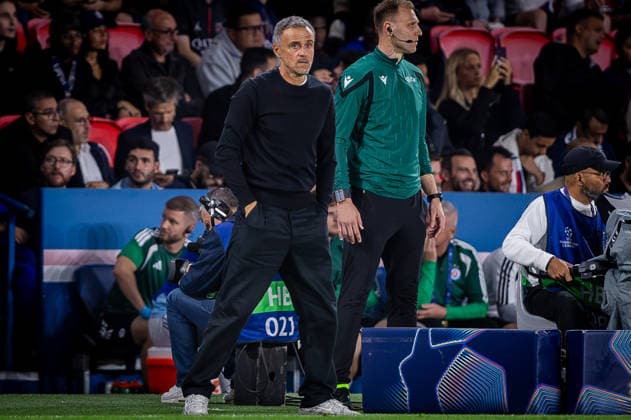 PARIS - SLOVAN BRATISLAVA Head coach of PSG Luis Enrique during the matchday 1 of League phase round of UEFA Champions league football match between Paris Saint Germain and SK Slovan Bratislava at Parc des Princes. Paris, France, September 09, 2026. Copyright: xx 080A5166