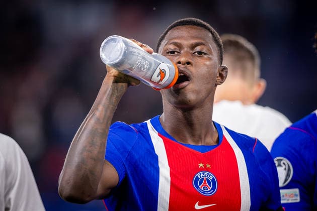 PARIS - SLOVAN BRATISLAVA Nuno Mendes of PSG during the matchday 1 of League phase round of UEFA Champions league football match between Paris Saint Germain and SK Slovan Bratislava at Parc des Princes. Paris, France, September 09, 2026. Copyright: xx 080A3674
