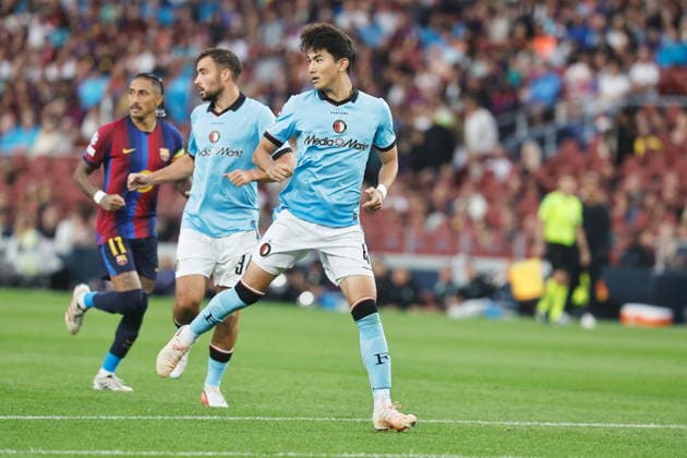 Tsuyoshi Watanabe (Feyenoord), SEPTEMBER 9, 2026 - Football Soccer : UEFA Champions League League phase match day 1 between FC Barcelona, Barca - Feyenoord at the Camp Nou in Barcelona, Spain. Noxthirdxpartyxsales  aflo_346530258 MutsuxKawamorix