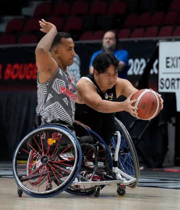 September 9, 2026, Ottawa, On, Canada: Canada s Brandon Louie (right) reaches for the ball as Morocco s Moktar El Ghazzioui (7) defends during first half IWBF Wheelchair Basketball World Championships group stage action in Ottawa, Wednesday Sept. 9, 2026. Canada News - September 9, 2026  - ZUMAc35_ 20260909_zaf_c35_094 Copyright: xAdrianxWyldx
