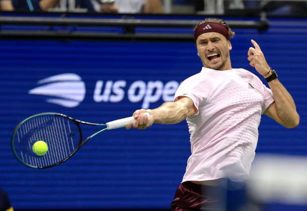 US Open tennis tournament - Day 11 Alexander Zverev of Germany in action against Botic Van de Zandschulp of the Netherlands during their Men s Singles Quarterfinals match of the US Open Tennis Championships at the USTA Billie Jean King National Tennis Center in Flushing Meadows, New York, USA, 09 September 2026. FLUSHING MEADOWS NEW YORK United States  Copyright: xCRISTOBALxHERRERA-ULASHKEVICHx
