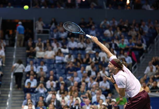 US Open tennis tournament - Day 11 Alexander Zverev of Germany in action against Botic Van de Zandschulp of the Netherlands during their Men s Singles Quarterfinals match of the US Open Tennis Championships at the USTA Billie Jean King National Tennis Center in Flushing Meadows, New York, USA, 09 September 2026. FLUSHING MEADOWS NEW YORK United States  Copyright: xCRISTOBALxHERRERA-ULASHKEVICHx