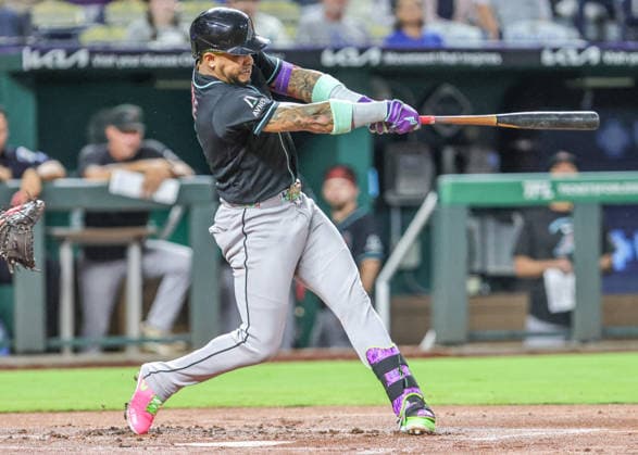 SEP 9, 2026: Arizona Diamondbacks second baseman Ketel Marte (4) at bat in the 1st inning against the Kansas City Royals at Kauffman Stadium Kansas City, MO. CSM Kansas City United States - ZUMAc04_ 20260909_zma_c04_128 Copyright: xRomanxPunox