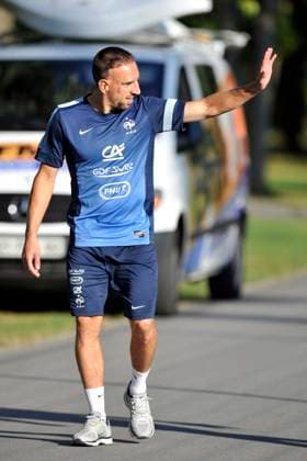 Fotboll, Frankrike, Träning: Franck RIBERY - 12.08.2013 - Entrainement de l Equipe de France Photo: Amandine Noel Icon