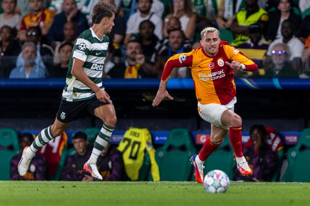 Sporting Club de Portugal v Galatasaray A.S. - UEFA Champions League 2026 27 League Phase MD1 Aleksei Batrakov of Galatasaray is seen on action during the Sporting CP x Galatasaray match for the UEFA Champions League 2026 27 League Phase MD1 at Estadio Jose Alvalade in Lisbon, Portugal, on September 9, 2026. Lisbon Lisbon Portugal  Copyright: xMiguelxLemosx originalFilename:lemos-sporting260909_npR0j.jpg