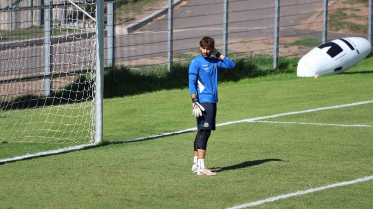 10.09.2026, xrekx, Fussball 3.Liga, 1.FC Saarbruecken - Training v.l. Matteo Bignetti (1.FC Saarbruecken) Saarbruecken