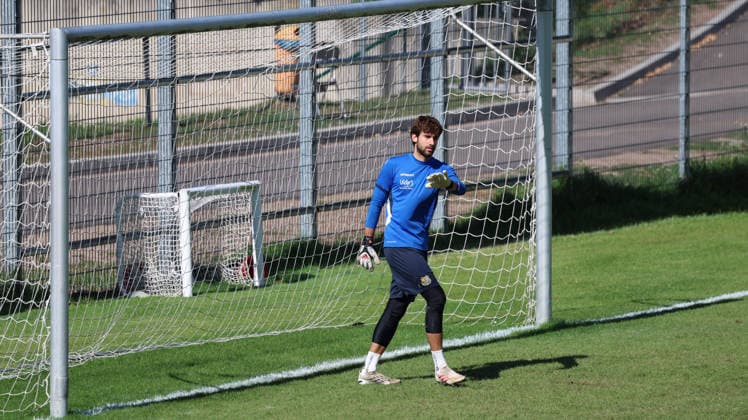 10.09.2026, xrekx, Fussball 3.Liga, 1.FC Saarbruecken - Training v.l. Matteo Bignetti (1.FC Saarbruecken) Saarbruecken