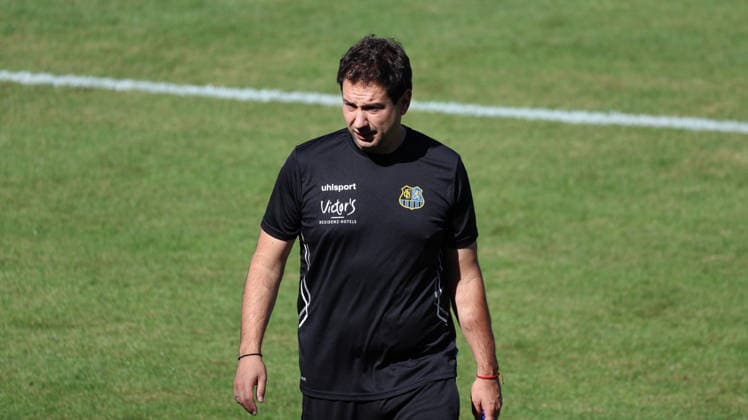 10.09.2026, xrekx, Fussball 3.Liga, 1.FC Saarbruecken - Training v.l. Argirios Giannikis Trainer (1.FC Saarbruecken) Saarbruecken