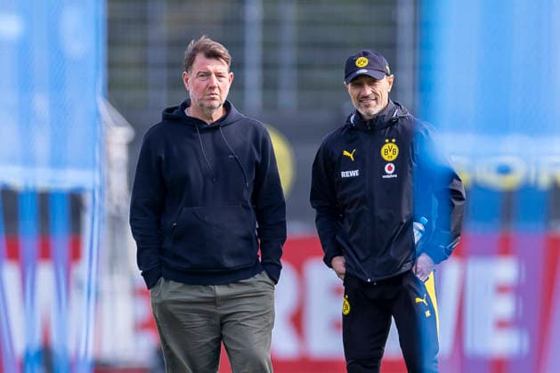 10.09.2026, Fussball, Training von Borussia Dortmund. v. l. Teampsychologe Dr. Philipp Laux (Borussia Dortmund), Trainer Niko Kovac (Borussia Dortmund). Dortmund Trainingsgelände des BVB NRW Deutschland xRHR-FOTO DEx *** September 10, 2026, Soccer, Borussia Dortmund practice; from left: team psychologist Dr. Philipp Laux (Borussia Dortmund), coach Niko Kovac (Borussia Dortmund); BVB training facility, North Rhine-Westphalia, Germany; xRHR PHOTO DEx Copyright: DennisxEwert RHR-FOTOx RHR-FOTO DE