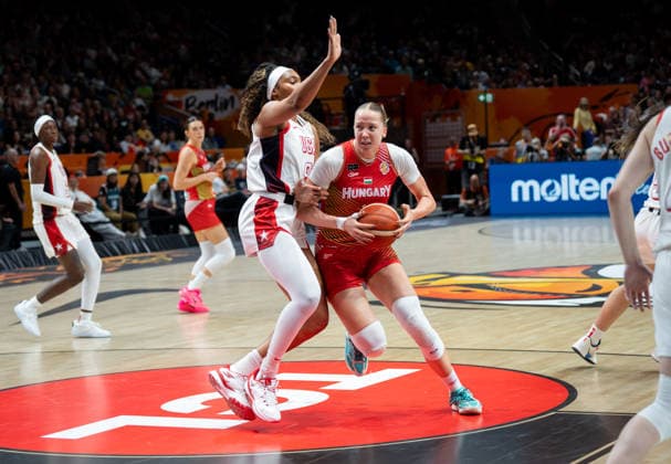 USA V Hungary: Quarter-Finals - FIBA Women s Basketball World Cup Germany 2026 Kinga Josepovits plays during the FIBA Women s Basketball World Cup 2026 quarter-finals match between the United States and Hungary in Berlin, Germany, on September 10, 2026. Berlin Germany  Copyright: xMarcinxGolbax originalFilename:golba-usavhung260910_npges.jpg