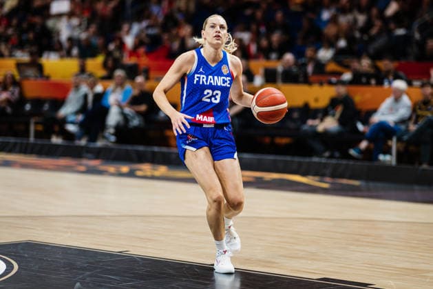 FIBA Women™s Basketball World Cup 2026: China vs. Frankreich, 10.09.2026 Marine Johannes (Frankreich, 23); Basketball, FIBA Women™s Basketball World Cup 2026, Final Phase, Viertelfinale: China vs. Frankreich am 10.09.2026 in der Uber Arena, Berlin Copyright: xBEAUTIFULxSPORTS Tonhäuserx