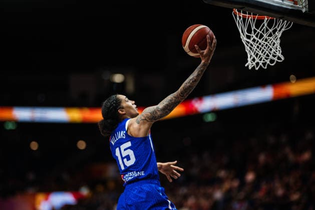 FIBA Women™s Basketball World Cup 2026: China vs. Frankreich, 10.09.2026 Gabby Williams (Frankreich, 15); Basketball, FIBA Women™s Basketball World Cup 2026, Final Phase, Viertelfinale: China vs. Frankreich am 10.09.2026 in der Uber Arena, Berlin Copyright: xBEAUTIFULxSPORTS Tonhäuserx