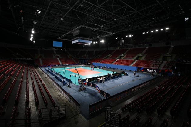 2026.09.10 Sofia siatkowka Mistrzostwa Europy w siatkowce mezczyzn Polska - Portugalia N z widok ilustracja zdjecie ilustracyjne zdjecia stockowe hala arena ogolny Foto Lukasz Laskowski PressFocus 2026.09.10 Sofia CEV Enel EuroVolley Men 2026 Poland vs Portugal generaÅ‚ view of Arena 8888 Sofia Credit: Lukasz Laskowski PressFocus NEWSPIX.PL --- newspix.pl 