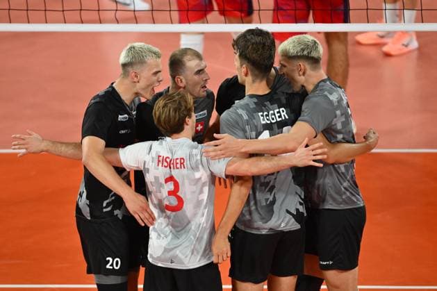 CEV EuroVolley 2026, France - Switzerland , 10 September 2026 Cyril Kolb plays during the CEV EuroVolley 2026 game between France and Switzerland, in Cluj Napoca, Romania, 10 September 2026. Copyright: xAlexxNicodimx