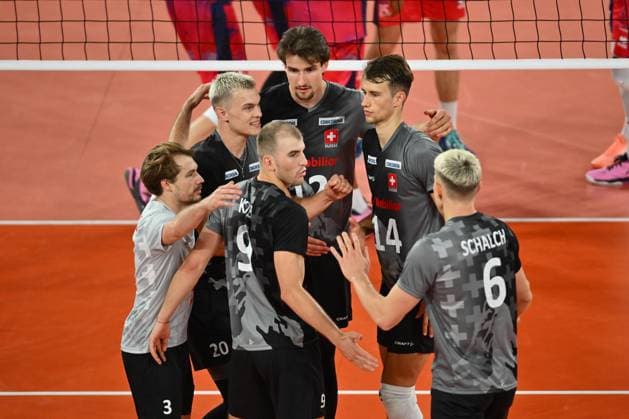 CEV EuroVolley 2026, France - Switzerland , 10 September 2026 Lars Migge plays during the CEV EuroVolley 2026 game between France and Switzerland, in Cluj Napoca, Romania, 10 September 2026. Copyright: xAlexxNicodimx