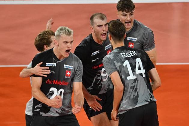 CEV EuroVolley 2026, France - Switzerland , 10 September 2026 Lars Migge plays during the CEV EuroVolley 2026 game between France and Switzerland, in Cluj Napoca, Romania, 10 September 2026. Copyright: xAlexxNicodimx