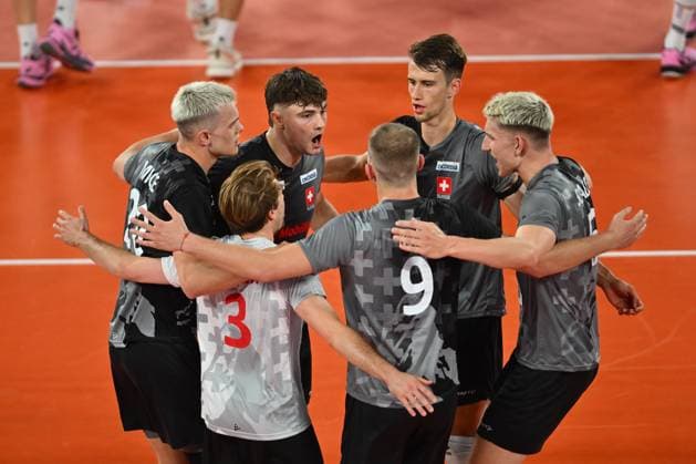 CEV EuroVolley 2026, France - Switzerland , 10 September 2026 Alexander Lengweiler plays during the CEV EuroVolley 2026 game between France and Switzerland, in Cluj Napoca, Romania, 10 September 2026. Copyright: xAlexxNicodimx