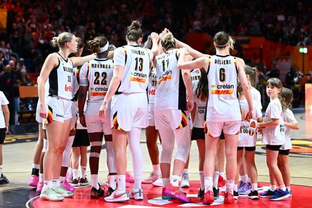 Belgium v Germany - FIBA Women s Basketball World Cup 2026 Quarter-Final BERLIN, GERMANY - SEPTEMBER 10 : players of Belgium during the FIBA Women s Basketball World Cup quarter final match between Belgium and Germany in Berlin on September 10, 2026 in Berlin, Germany, 10 09 2026 Berlin Germany  Copyright: xVincentxKalutx