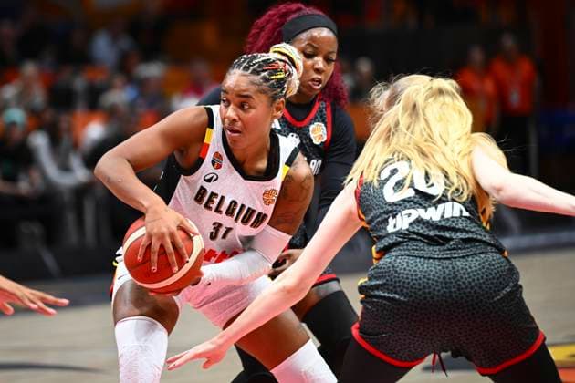 Belgium v Germany - FIBA Women s Basketball World Cup 2026 Quarter-Final BERLIN, GERMANY - SEPTEMBER 10 : Lisowa Mbaka Maxuella small forward of Belgium during the FIBA Women s Basketball World Cup quarter final match between Belgium and Germany in Berlin on September 10, 2026 in Berlin, Germany, 10 09 2026 Berlin Germany  Copyright: xVincentxKalutx
