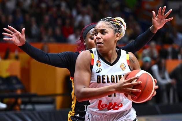 Belgium v Germany - FIBA Women s Basketball World Cup 2026 Quarter-Final BERLIN, GERMANY - SEPTEMBER 10 : Lisowa Mbaka Maxuella small forward of Belgium during the FIBA Women s Basketball World Cup quarter final match between Belgium and Germany in Berlin on September 10, 2026 in Berlin, Germany, 10 09 2026 Berlin Germany  Copyright: xVincentxKalutx
