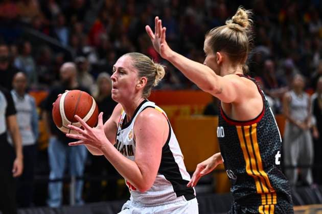 Belgium v Germany - FIBA Women s Basketball World Cup 2026 Quarter-Final BERLIN, GERMANY - SEPTEMBER 10 : Meesseman Emma power forward of Belgium during the FIBA Women s Basketball World Cup quarter final match between Belgium and Germany in Berlin on September 10, 2026 in Berlin, Germany, 10 09 2026 Berlin Germany  Copyright: xVincentxKalutx