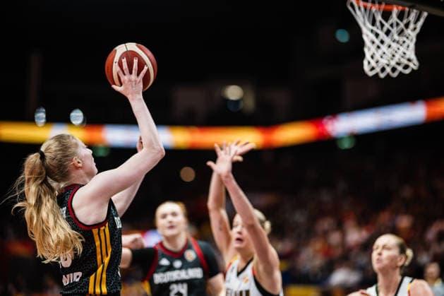FIBA Women™s Basketball World Cup 2026: Belgien vs. Deutschland, 10.09.2026 Frieda Bühner (Deutschland, 20); Basketball, FIBA Women™s Basketball World Cup 2026, Final Phase, Viertelfinale: Belgien vs. Deutschland am 10.09.2026 in der Uber Arena, Berlin Copyright: xBEAUTIFULxSPORTS Tonhäuserx