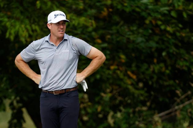 FRANKLIN, TN - SEPTEMBER 10: Robby Shelton during the opening round of the Simmons Bank Open for the Snedeker Foundation, September 10, 2026, at Vanderbilt Legends Club in Franklin, Tennessee. (Photo by Matthew Maxey Icon Sportswire) GOLF: SEP 10 Korn Ferry Tour Simmons Bank Open EDITORIAL USE ONLY Icon260910017