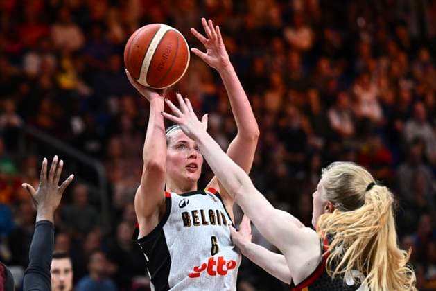 Belgium v Germany - FIBA Women s Basketball World Cup 2026 Quarter-Final BERLIN, GERMANY - SEPTEMBER 10 : Delaere Antonia small forward of Belgium during the FIBA Women s Basketball World Cup quarter final match between Belgium and Germany in Berlin on September 10, 2026 in Berlin, Germany, 10 09 2026 Berlin Germany  Copyright: xVincentxKalutx